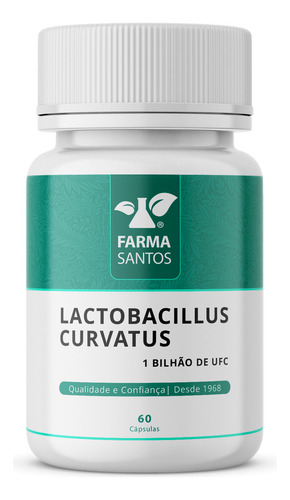 Lactobacillus Curvatus 1 Bilhão Ufc 60 Cápsulas Sabor Sem Sabor