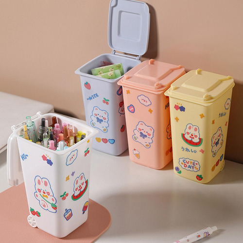 Mini Papelera Cubo De Basura Cubo De Basura Para Mesita Azul