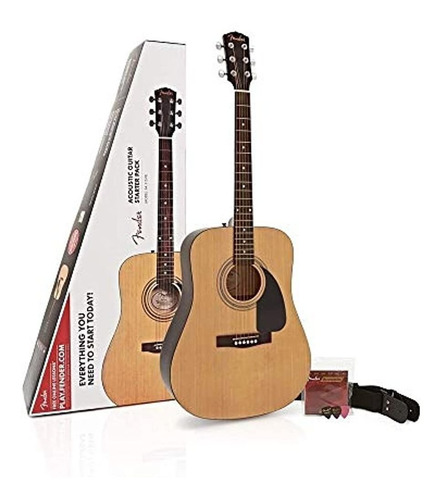 Fender Fa-115 Dreadnought Paquete De Guitarra Acústica