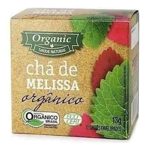 Kit 3x: Chá Orgânico De Melissa Organic 10 Sachês