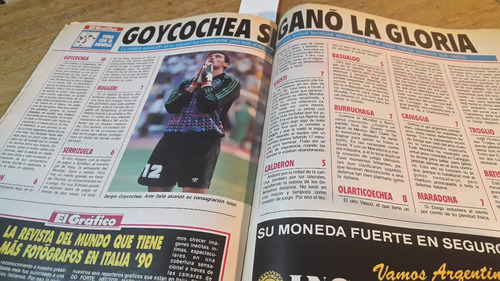 Revista El Grafico Nº 64 Año 1990 Goycochea Gano La Gloria