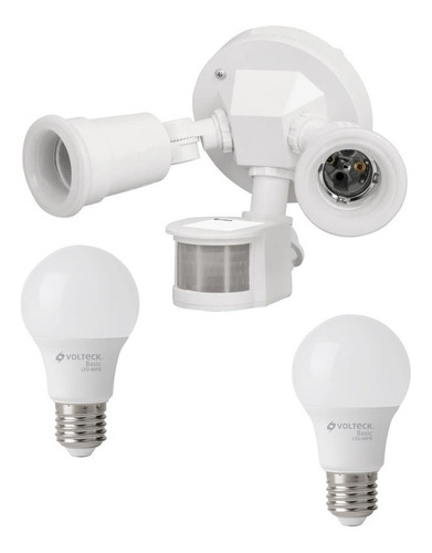 Lampara Con Sensor De Movimiento Para Intemperie Con Focos