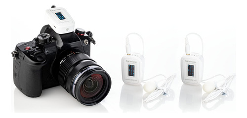 Saramonic Snow White Advanced 2.4 Ghz Sistema De Micrófono. Color Blanco