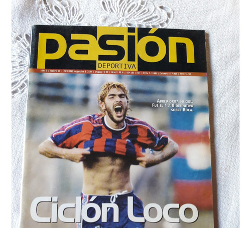 Pasion Deportiva Nº 41 - 29/5/2001 Abreu San Lorenzo Boca