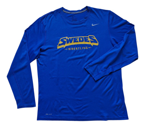 Remera Deportiva Manga Larga Hombre Nike Xl (Usado)