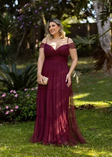 Vestido ombro a ombro midi best sale plus size