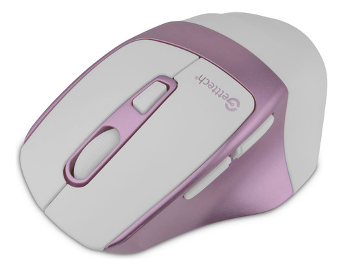 Mouse Ergonómico Getttech 1600dpi Óptico Bluetooth 2.4g Rosa