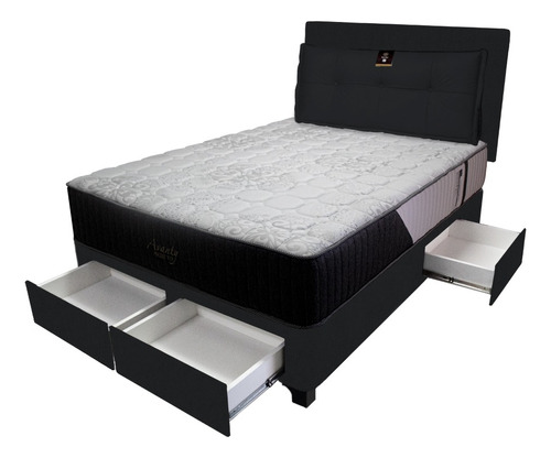 Dormitorio Pocket Vip + 4 Cajones 2 Plz + Cabecera + Cojin