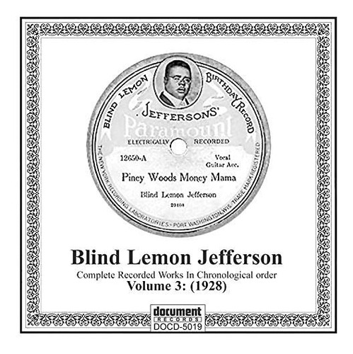 Cd Complete Recordings 1925-1929 Vol. 3 (1928) - Jefferson.