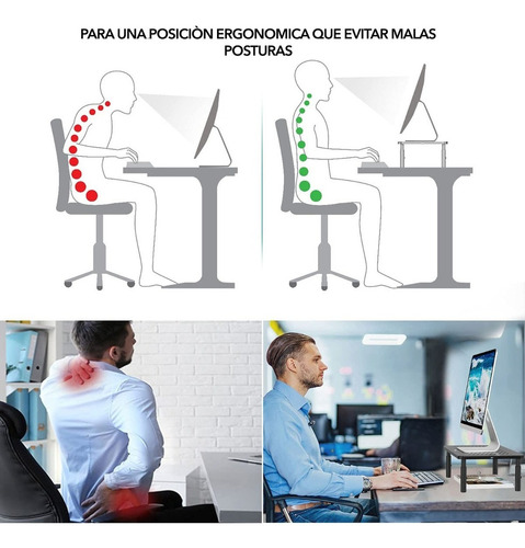 Mesa Base Para Notebook Laptop Monitor Tv Soporte Regulable Color Negro