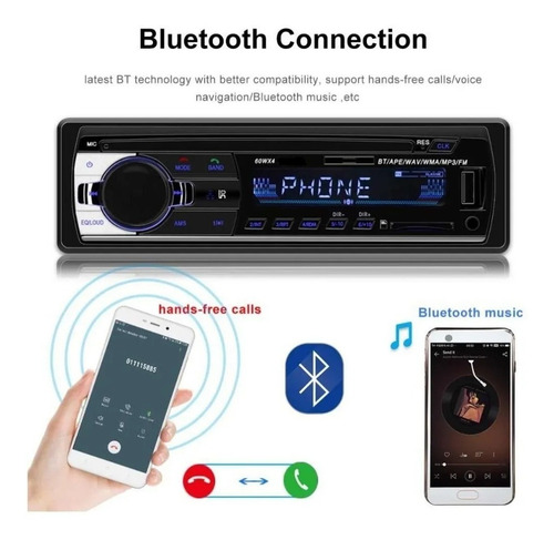 Imagen 6 de 7 de Estéreo Sumishi C-520BT con USB, bluetooth y lector de tarjeta SD