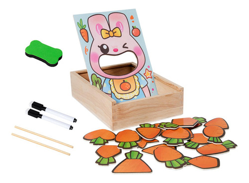 Juego De Alimentación De Juguete Intelectual De Madera Para