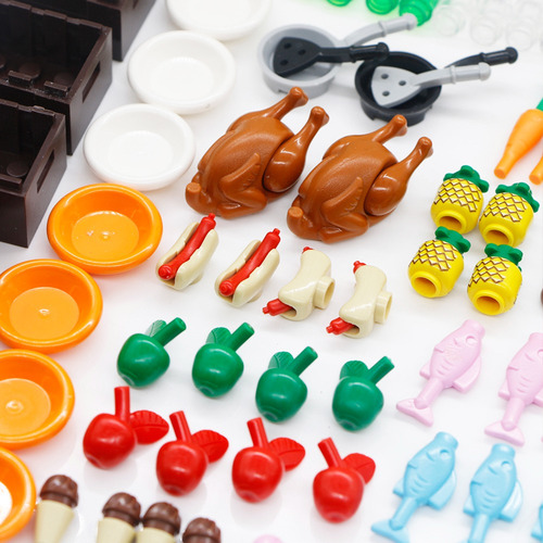 Accesorios De Bloques De Comida Compatible Con Lego Ladrillo