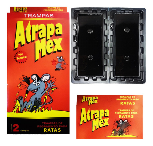 10 Pack C/2 Trampas De Pegamento Para Rata Atrapamex