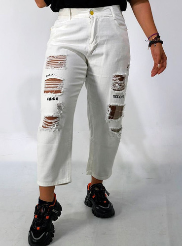 Imagen 2 de 3 de Pantalones Capri Dama Juvenil Jean Mayor Detal