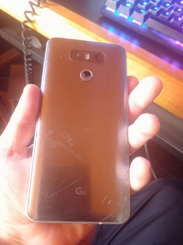 Celular Lg G6 32 Gb Silver Titanium 4 Gb Ram Gris Claro (Usado)