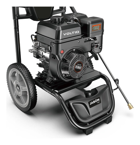 Hidrolavadora a Gasolina Potencia de 2600 W con Motor de 7.0 Caballos de Fuerza y Frecuencia de 3400 RPM Bomba de Aluminio Fácil Transporte Voltio