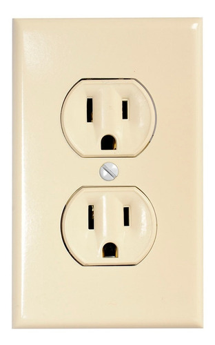 Imagen 1 de 6 de 20 Contactos Dúplex Con-x Con Tapa 125 V~ 15 A Mayoreo