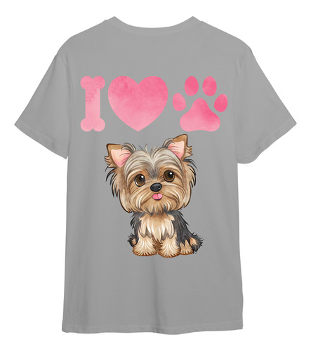 Remera I Love Yorkshire Terrier Perro Edición Limitada