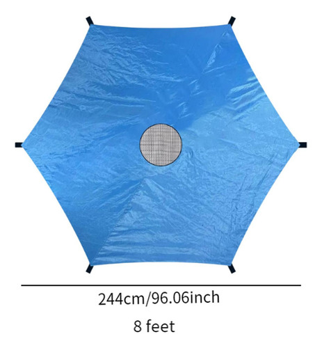 Cobertura De Sombra Para Trampolín, Toldo Resistente 8 Pies