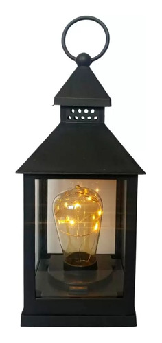 Lamparina Antiga Lanterna Decorativa Luminária Vela Luz Led 