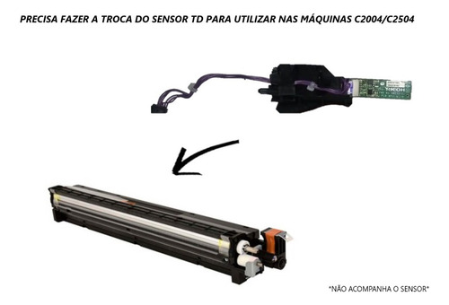 Unidade De Revelação Compatível Ricoh Mp C2004 C2504 Cyan