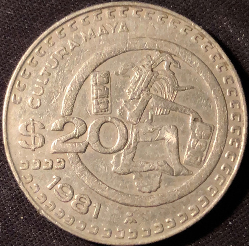 Moneda Cultura Maya 1981