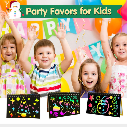 Favores De Cumpleaños Papel Rascar 36 Unidades Kit Juguete