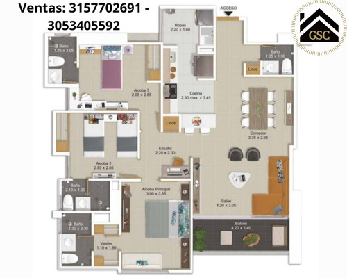 Imagen 3 de 13 de Apartamentos De Lujo Para Estrenar Laureles
