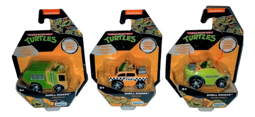 Shell Riders Tortugas Ninja Set Con 3 Vehículos