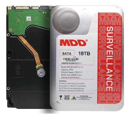 Disco Duro Sata Mdd 18tb 3.5  7200rpm 256mb Para Dvr