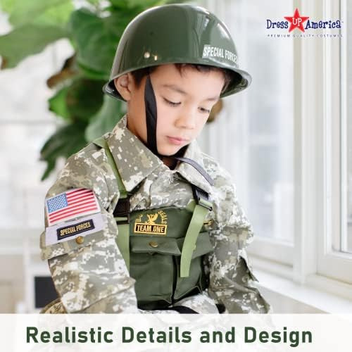 Disfraz Del Ejército De Estados Unidos Para Niños, Disfraz D