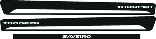 Adesivo Faixa Lateral Saveiro Trooper G5/g6 Cor Preta