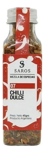 Especias Saros Chilli Dulce  X45gr.