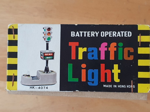 Semáforo Traffic Light By Marx Vintage Con Caja 1960 . (Usado)