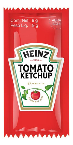 440 Sobres De Salsa Catsup Heinz 9 G C/u