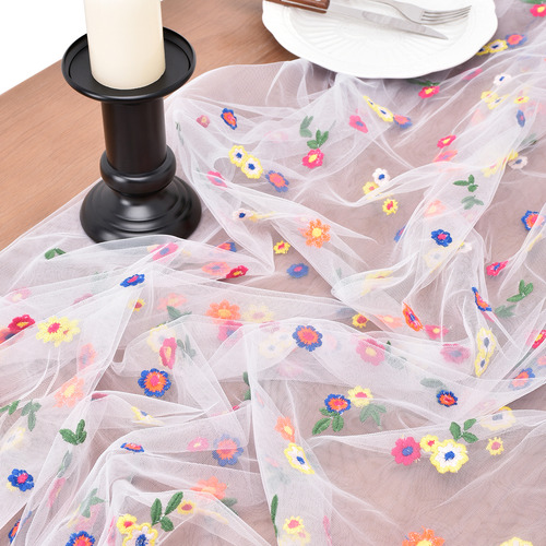 Table Runner Florals Easter Table Runner, Mesa Bordada De Tu