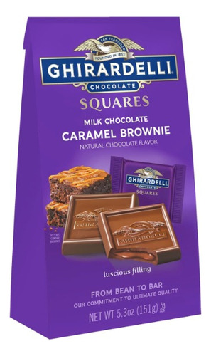 Ghirardelli Squares Milk Chocolate Caramel Brownie 151g Eua