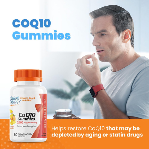 Suplemento Doctor's Best Gomies Coq10 De 200 Mg Para La Salud Del Corazón