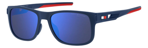 Óculos De Sol Tommy Hilfiger Th1913/s Fll-55 Cor Azul Cor Da Armação Azul Cor Da Haste Azul Cor Da Lente Azul