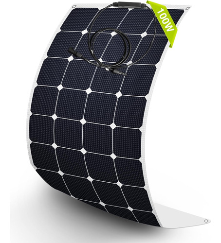 Panel Solar Flexible De 100w 12 Voltios Monocristalino ...