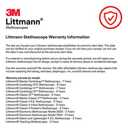 3m Littmann Cardiology Iv Tubo Frambuesa Arcoiris 6241 Frambuesa