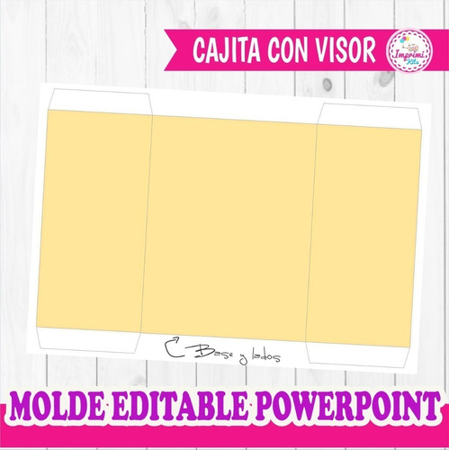 Molde Caja Visor Cajita Kit Imprimible Editable Powerpoint