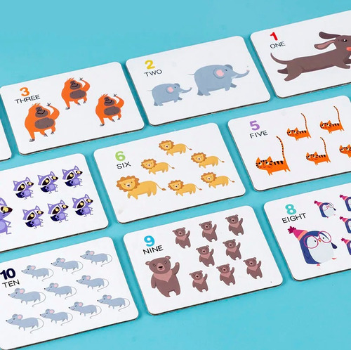 Juego De Clasificacion De Colores Y Conteo Montessori