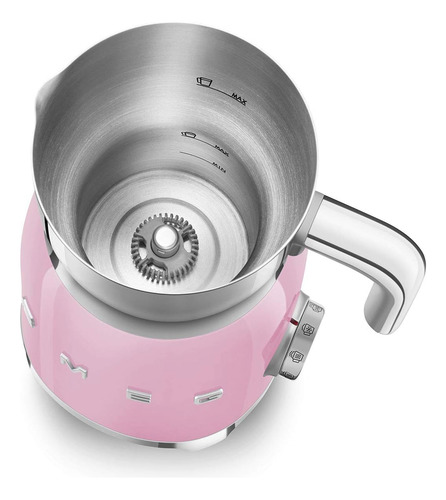 Espumador De Leche Estético Estilo Retro Años 50 Smeg (rosa)