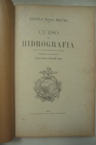 Curso De Hidrografia - Felipe Fliess Y Carlos M. Llosa