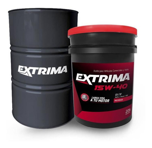 Imagen 2 de 4 de Lubricante Diesel Extrima 15w40 20lts