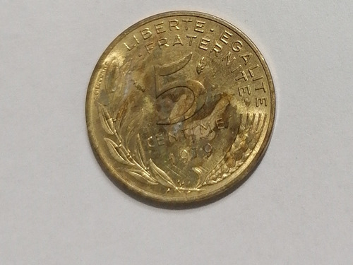 Moneda 5 Céntimos Francia 1979