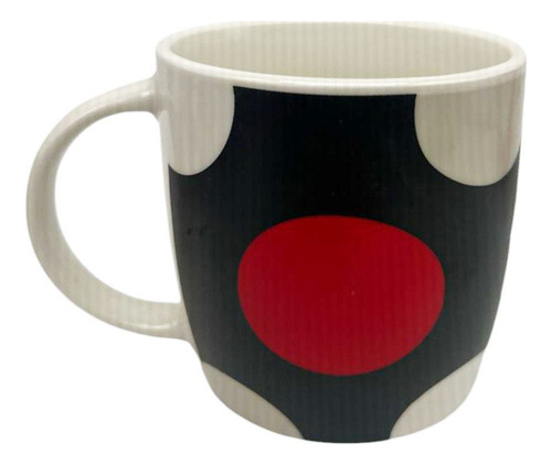 Taza Cerámica Diseño Con Circulos 300ml