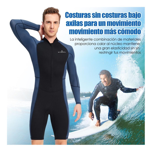 Traje De Neopreno Hombre Para Natación, Deportes Acuáticos